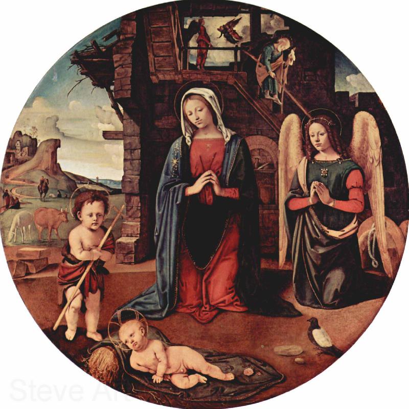 Piero di Cosimo Anbetung des Kindes France oil painting art